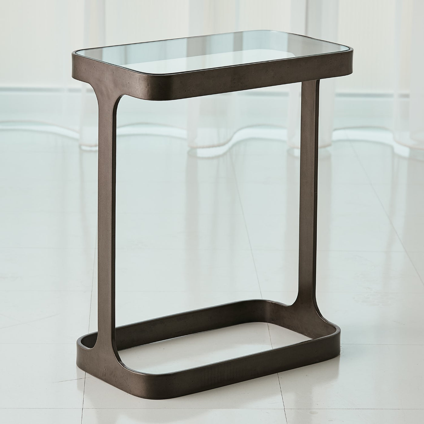 SADDLE TABLE-BRONZE by Global Views