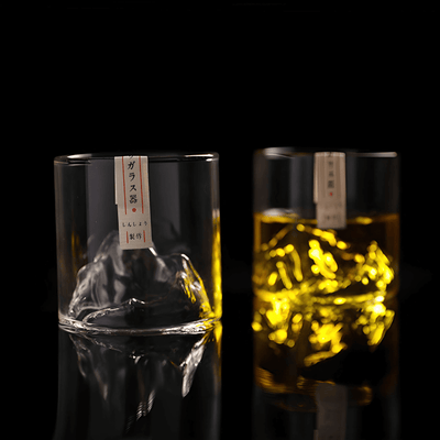 Mount Fuji Japanese Crystal Whisky Glass