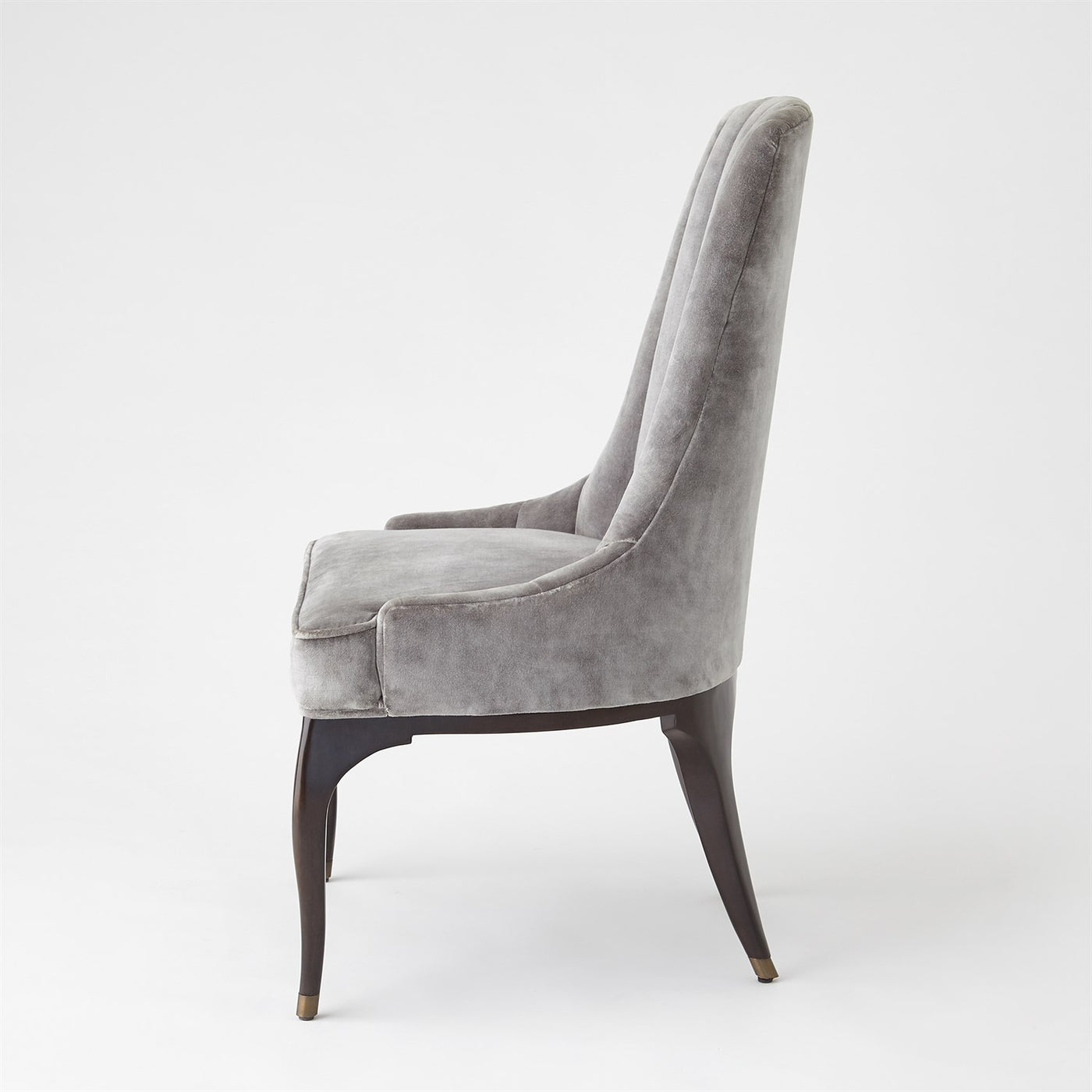 CHANNEL TUFTED DINING CHAIR-GARGOYLE by Global Views
