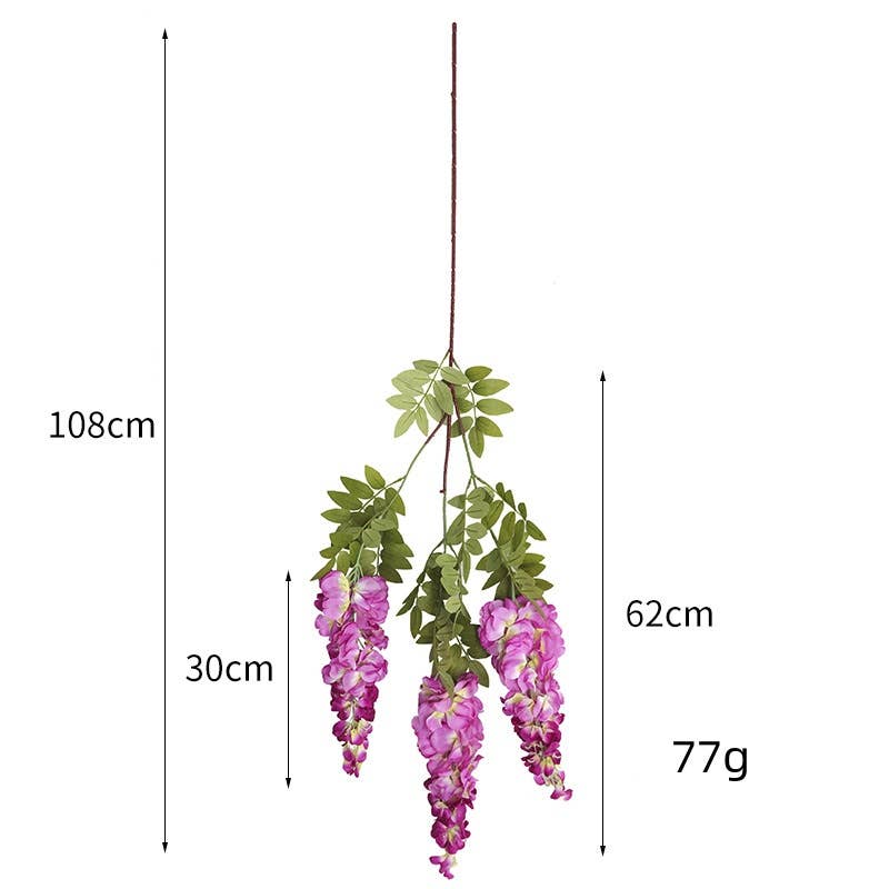 Artificial Wisteria White *