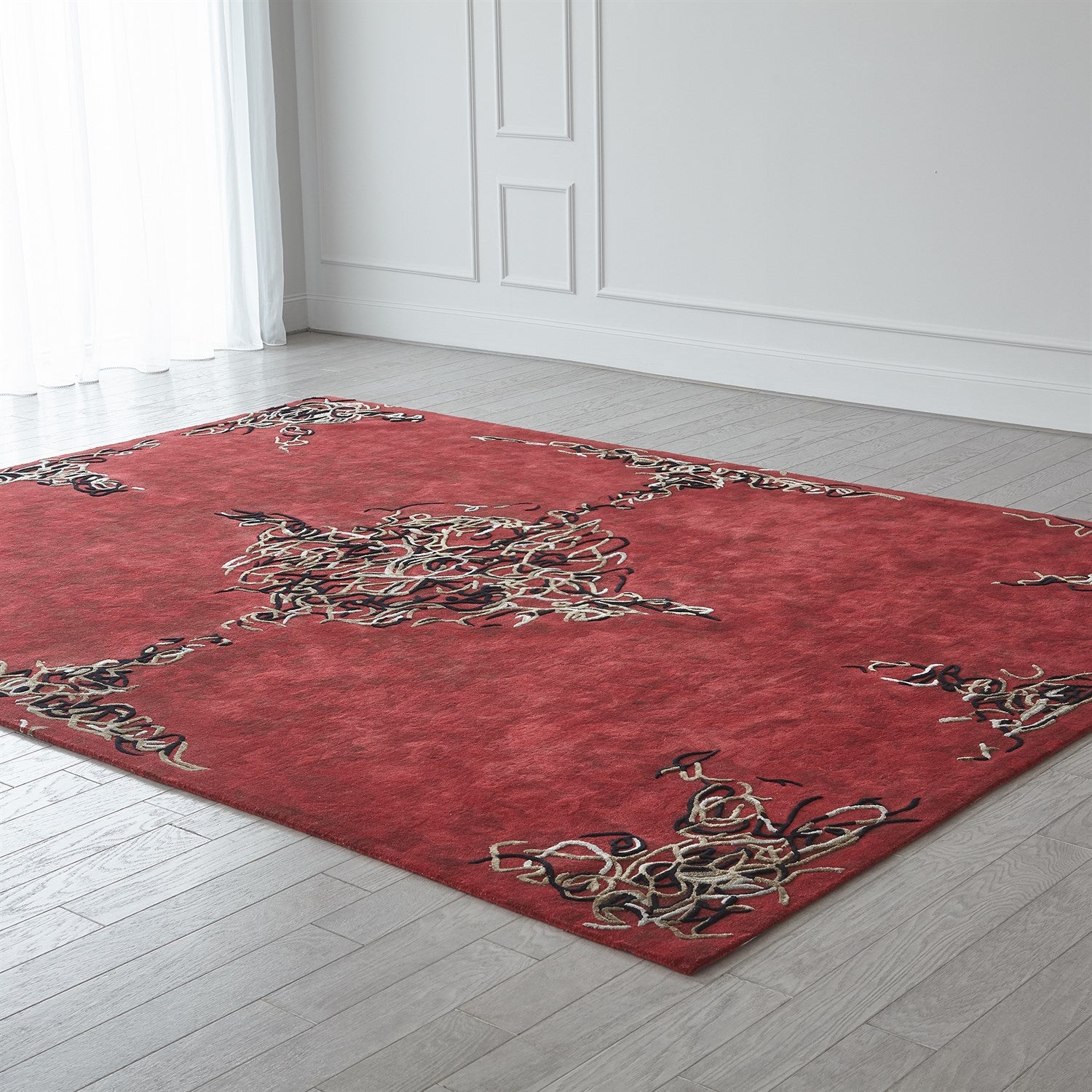 Parlor Rug-Deep Red by Global Views *