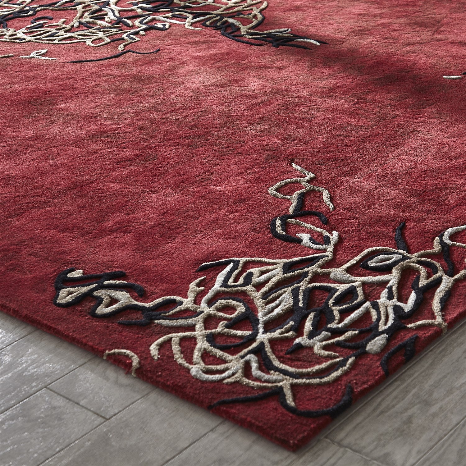 Parlor Rug-Deep Red by Global Views *
