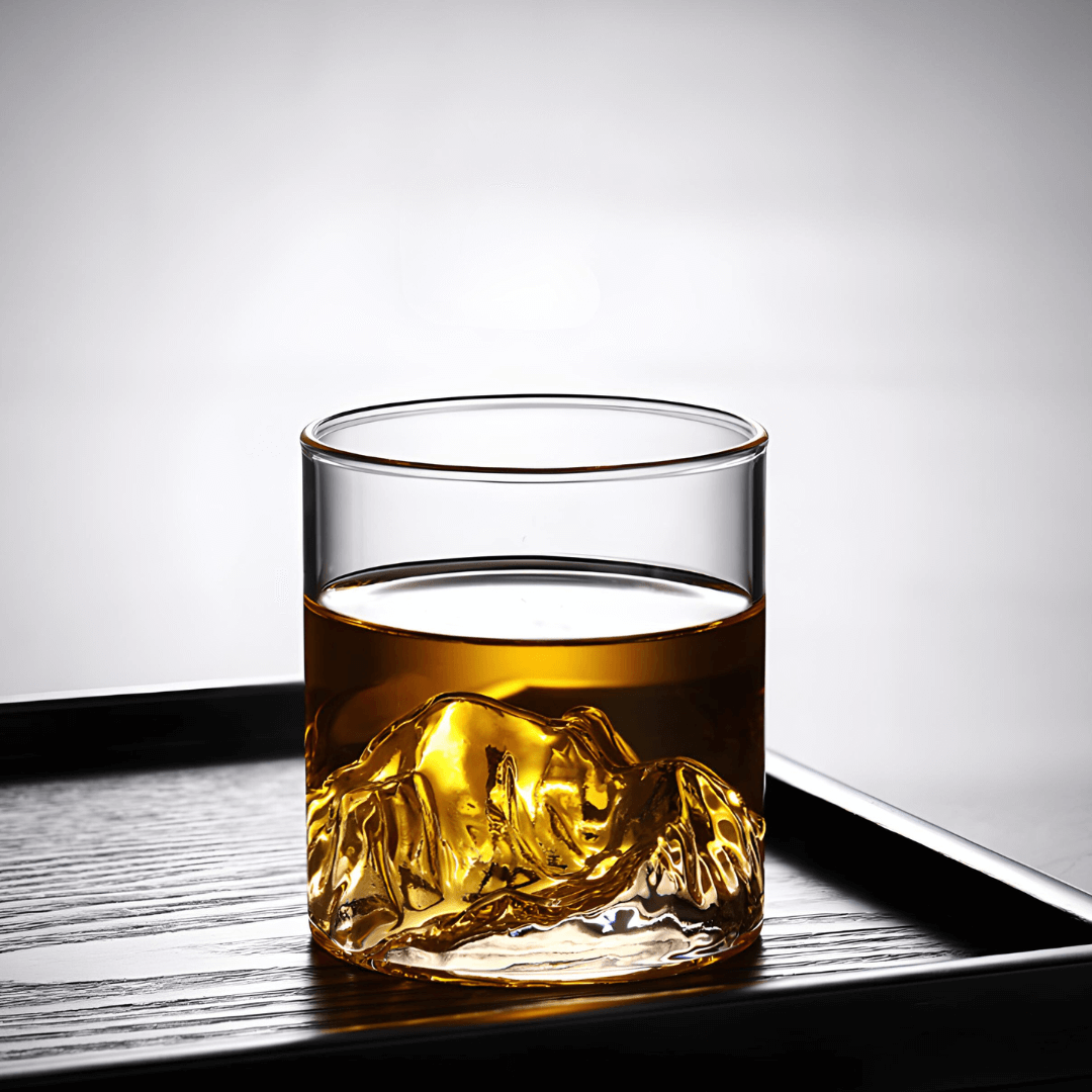 Mount Fuji Japanese Crystal Whisky Glass