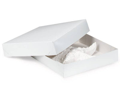 Recycled White Gift Boxes: White / 100 Pack / 6x6x6"