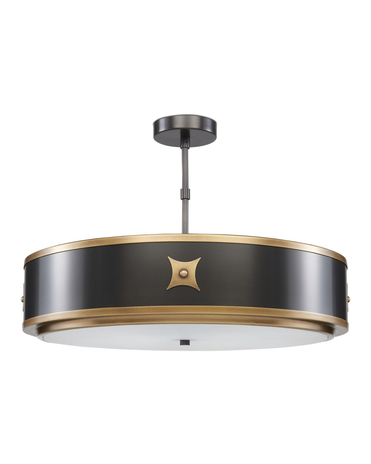 Huntsman Black Semi-Flush Mount by Currey & Co. *