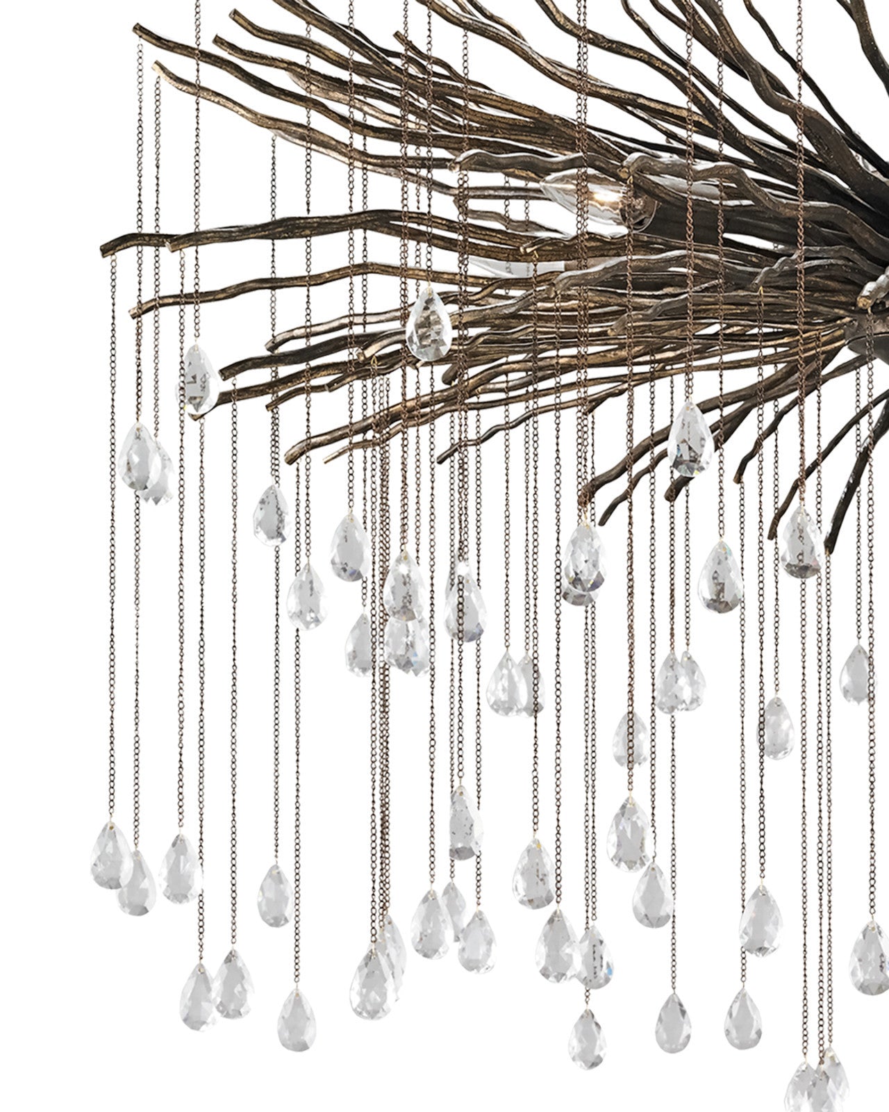 Fen Large Crystal Chandelier by Currey & Co. *