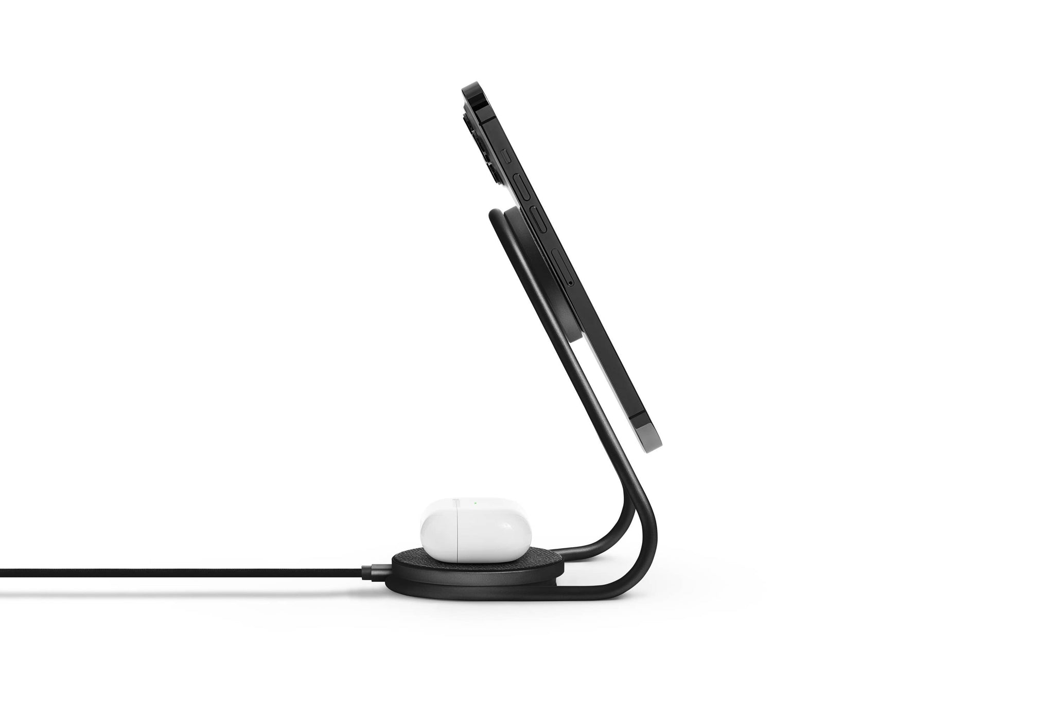 MAG:2 Leather Wireless Charger Stand - Bone *