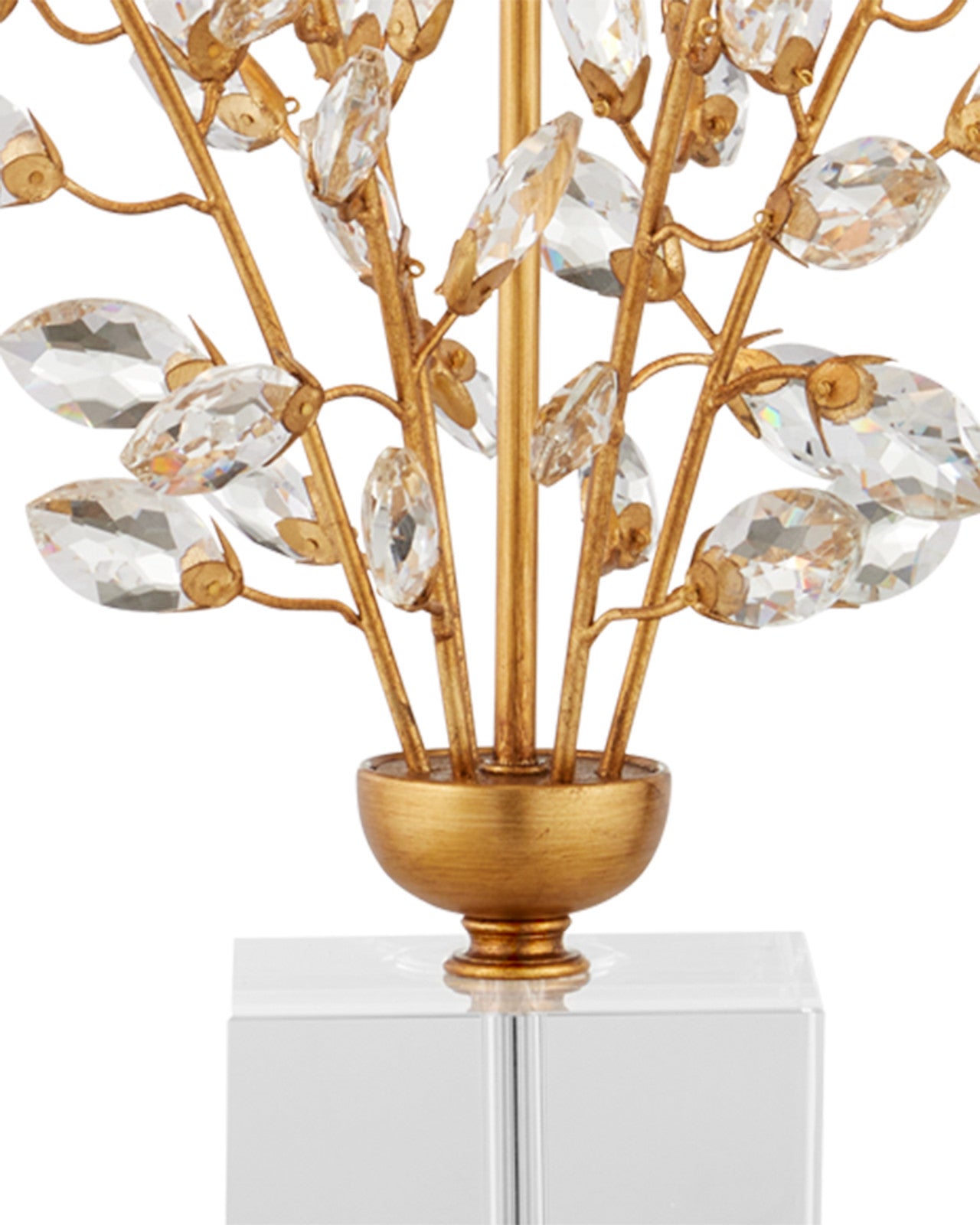 Forget-Me-Not Gold Table Lamp Currey & Co.