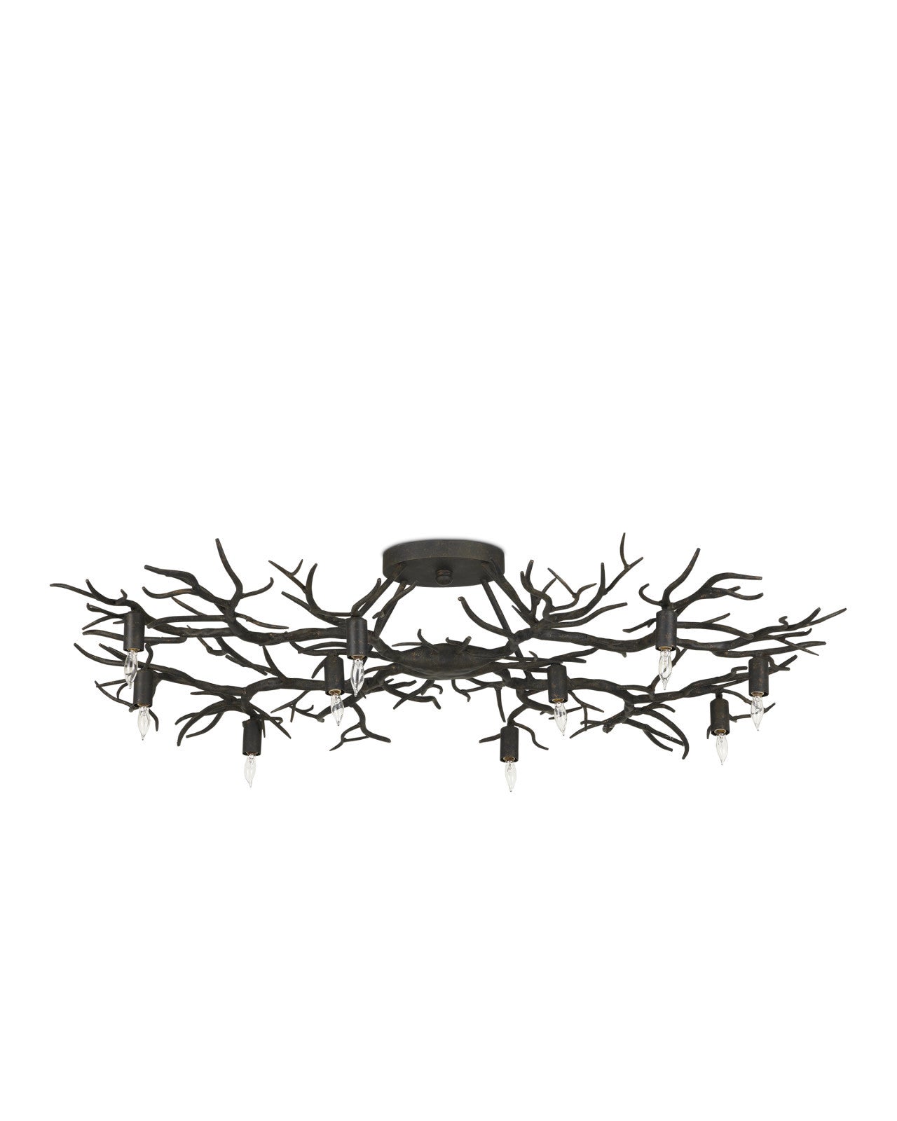 Rainforest Bronze Semi-Flush Mount by Currey & Co.