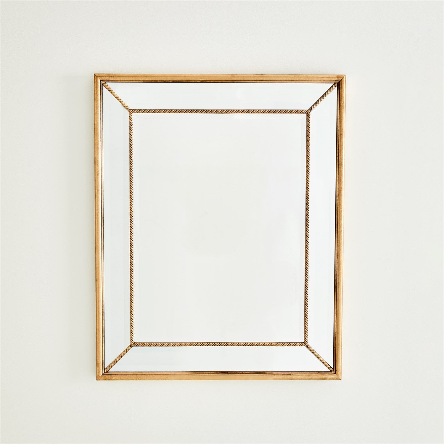 GILDED ROPE MIRROR-GOLD by Global Views *