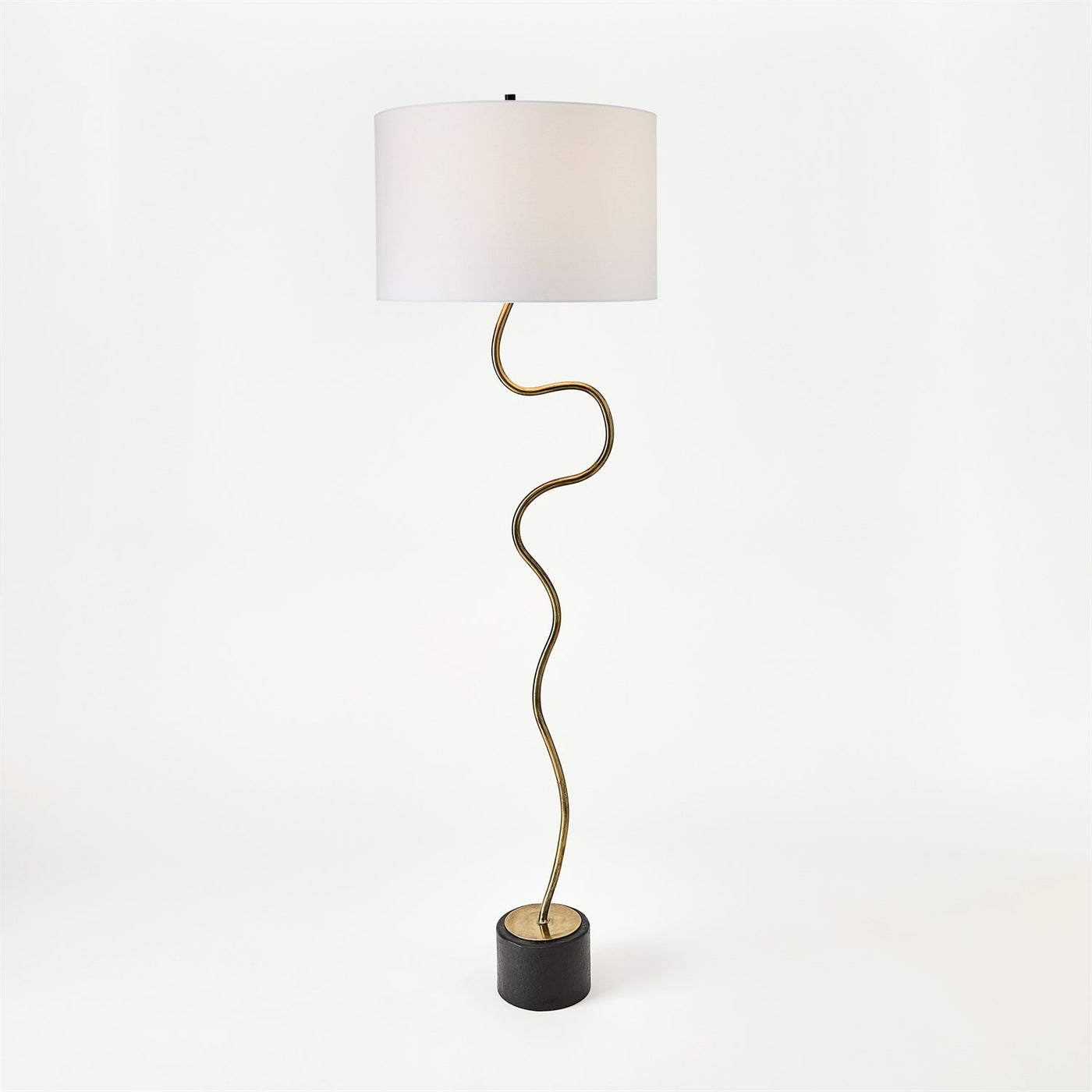 LOOP FLOOR LAMP-BRASS by Global Views