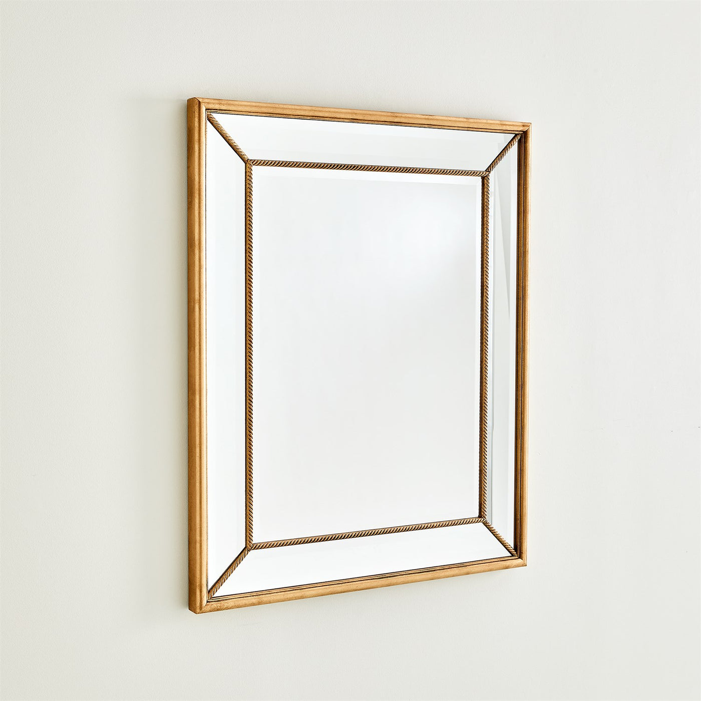 GILDED ROPE MIRROR-GOLD by Global Views