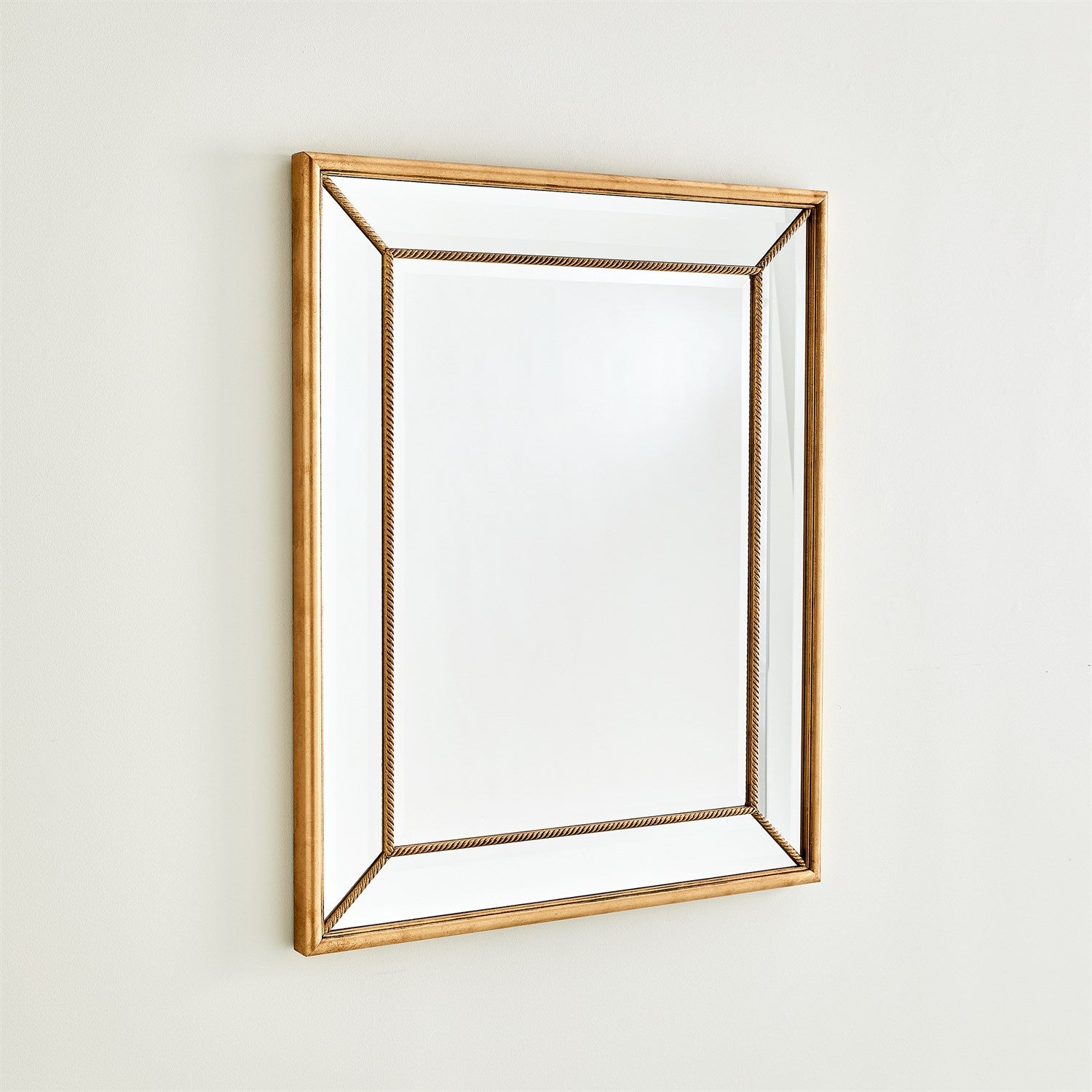 GILDED ROPE MIRROR-GOLD by Global Views *