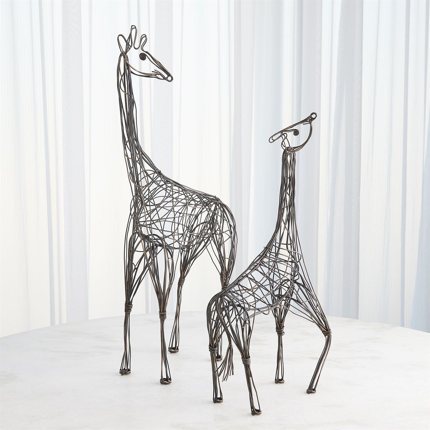 SM WIRE GIRAFFE-BRONZE