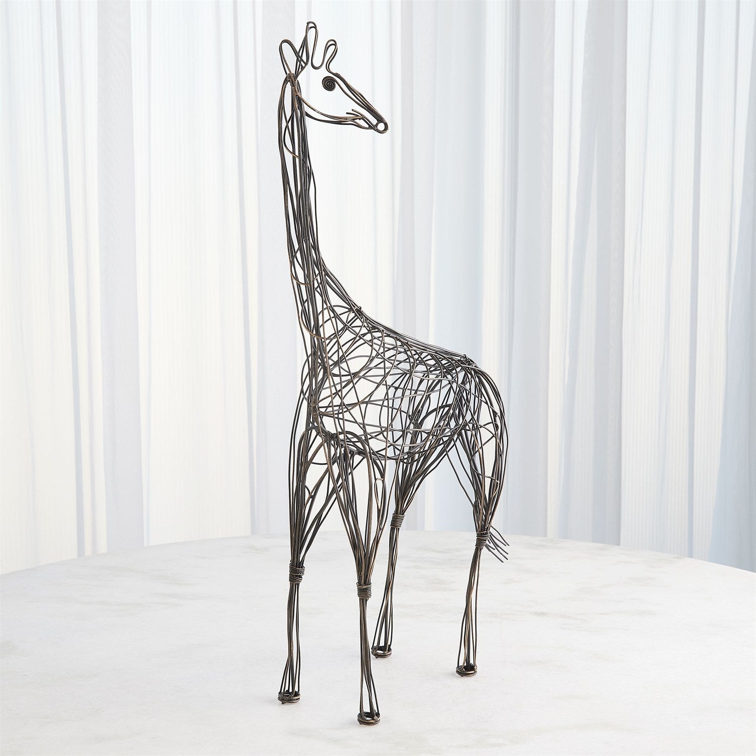 LG WIRE GIRAFFES-BRONZE