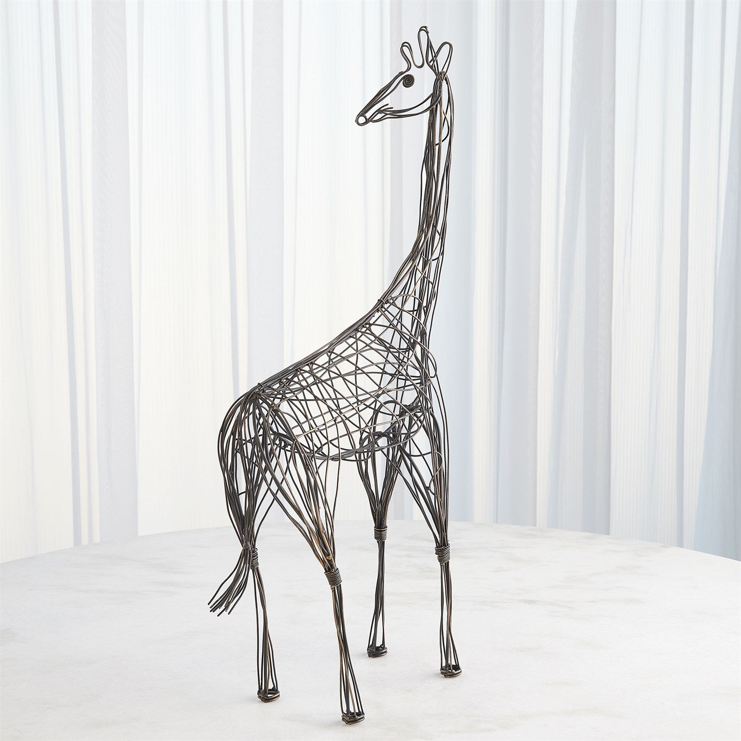 LG WIRE GIRAFFES-BRONZE