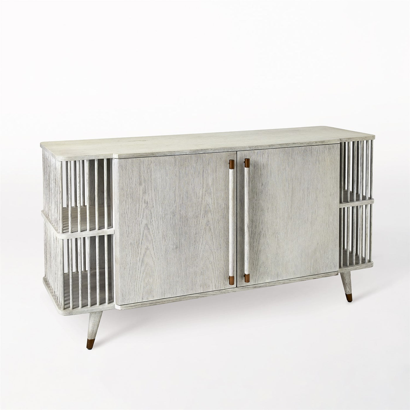 ARBOR MEDIA CABINET-WHITE WASHED by Global Views