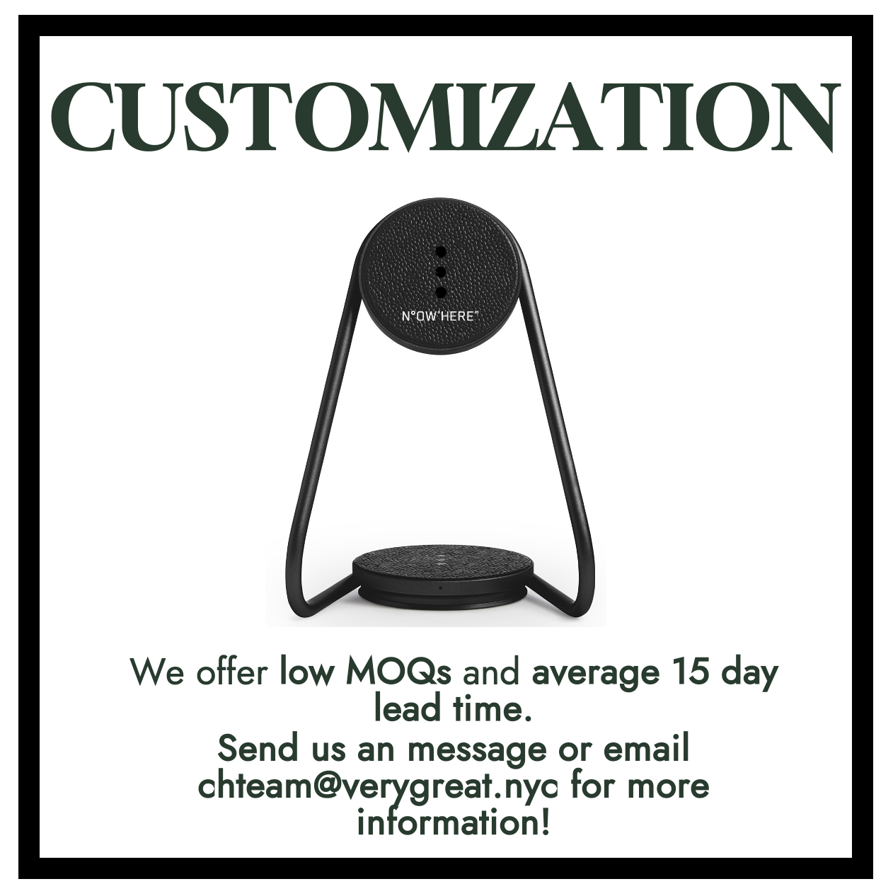 MAG:2 Leather Wireless Charger Stand - Saddle *