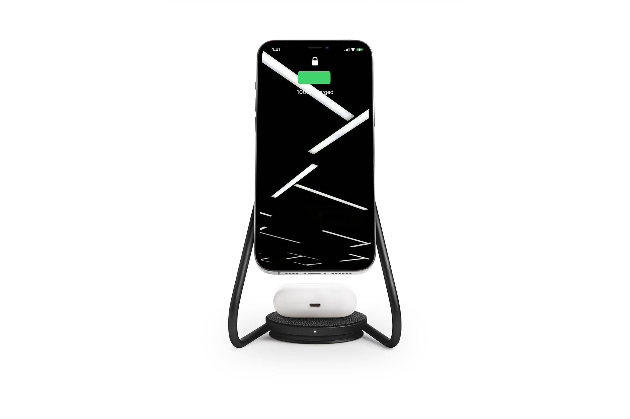 MAG:2 Leather Wireless Charger Stand - Saddle *