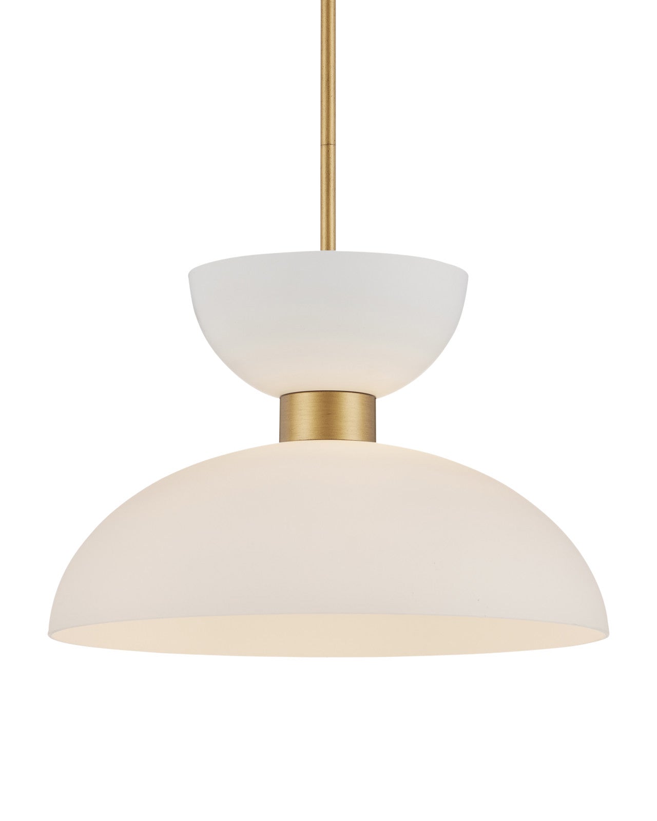 Zevio White Pendant by Currey & Co. *