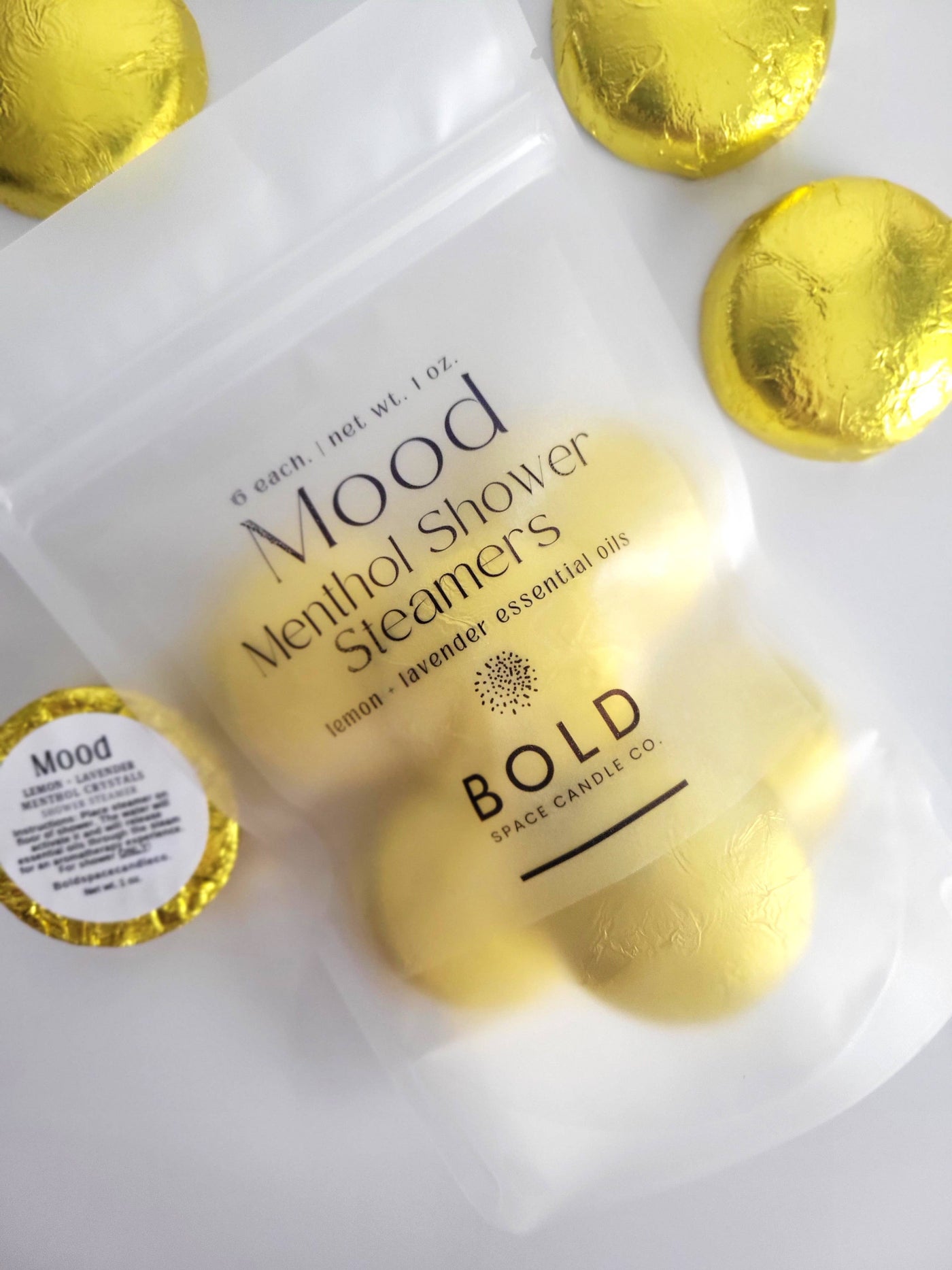 Mood - Lemon + Lavender Menthol Shower Steamers