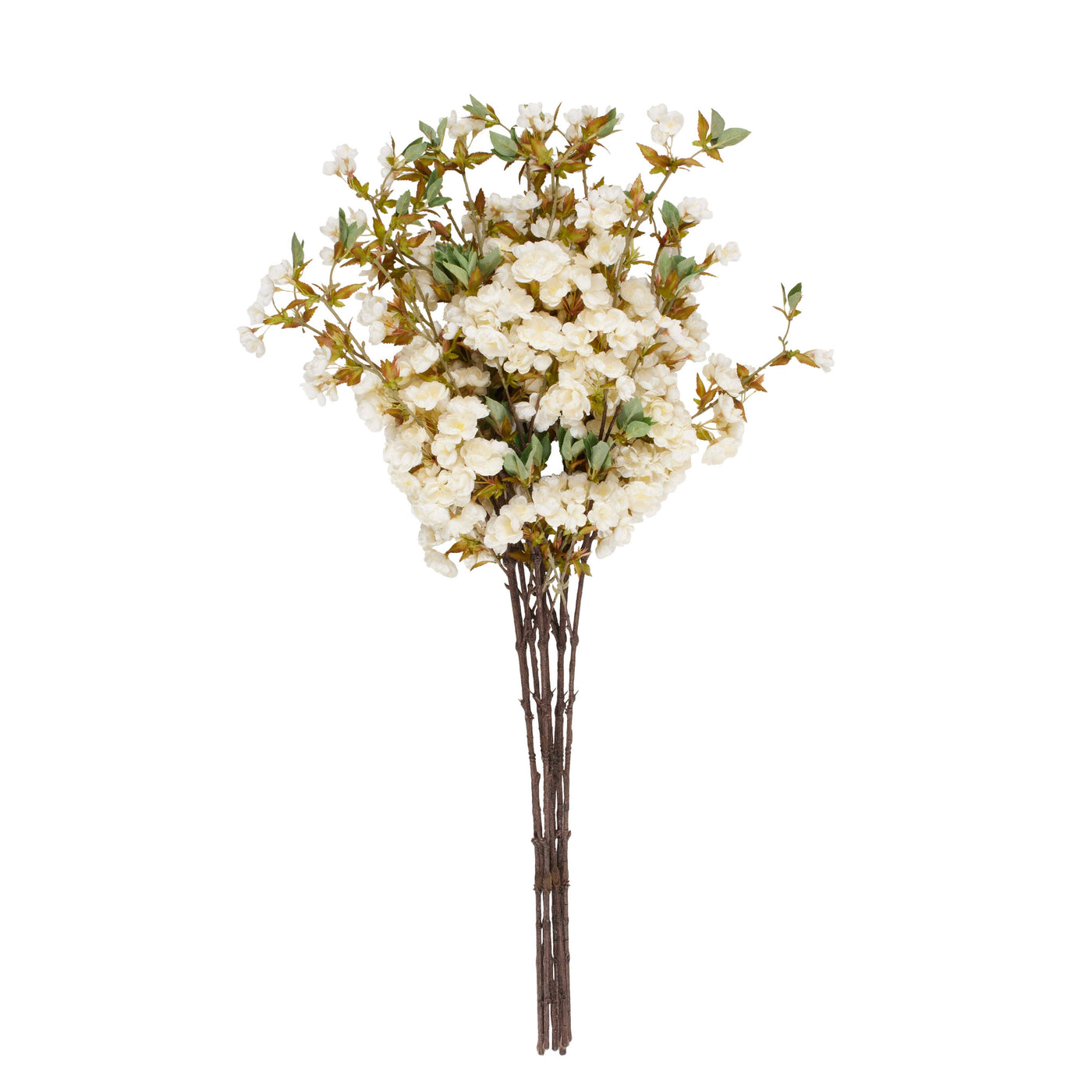 Traditional White Plastic Flower Stem