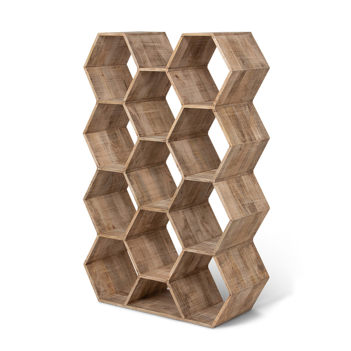 Honeycomb Wooden Etagere by Park Hill