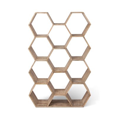 Honeycomb Wooden Etagere by Park Hill