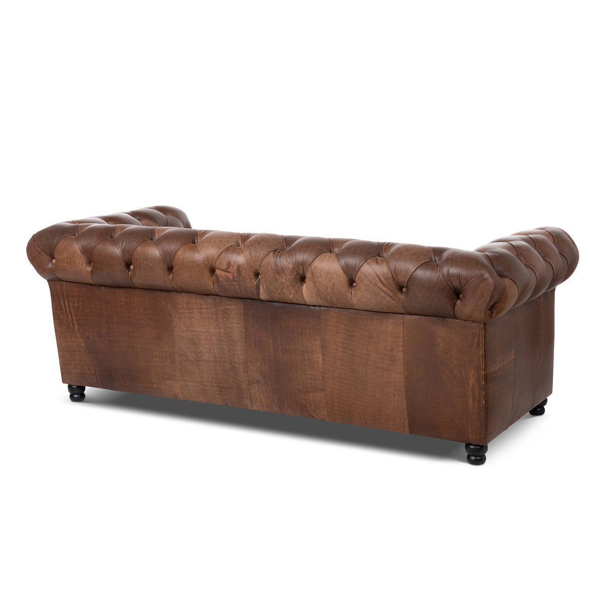 Barrington Tufted Leather Sofa, Vintage Umber by Park Hill