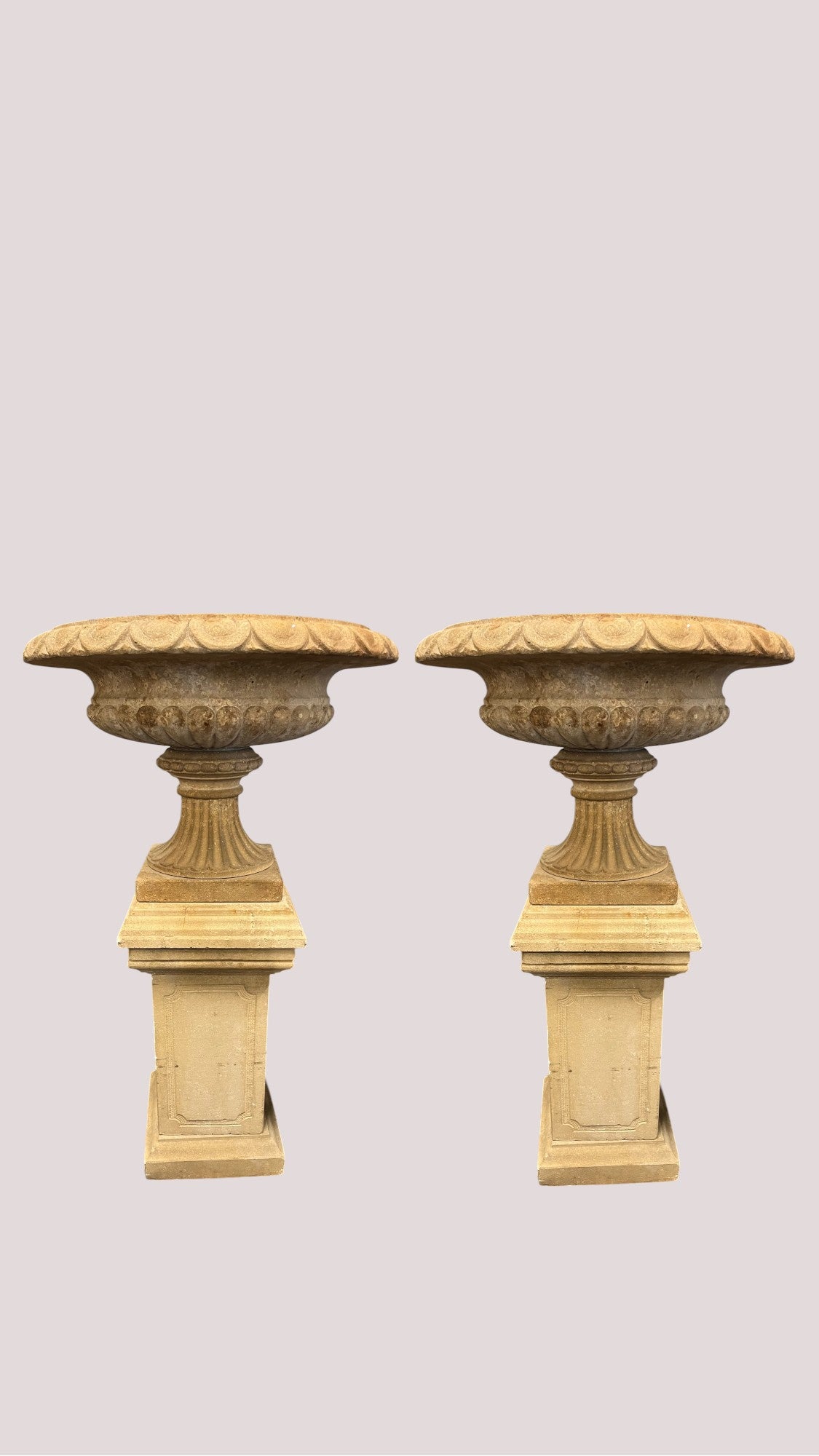 Italian Limestone, Set Of 2