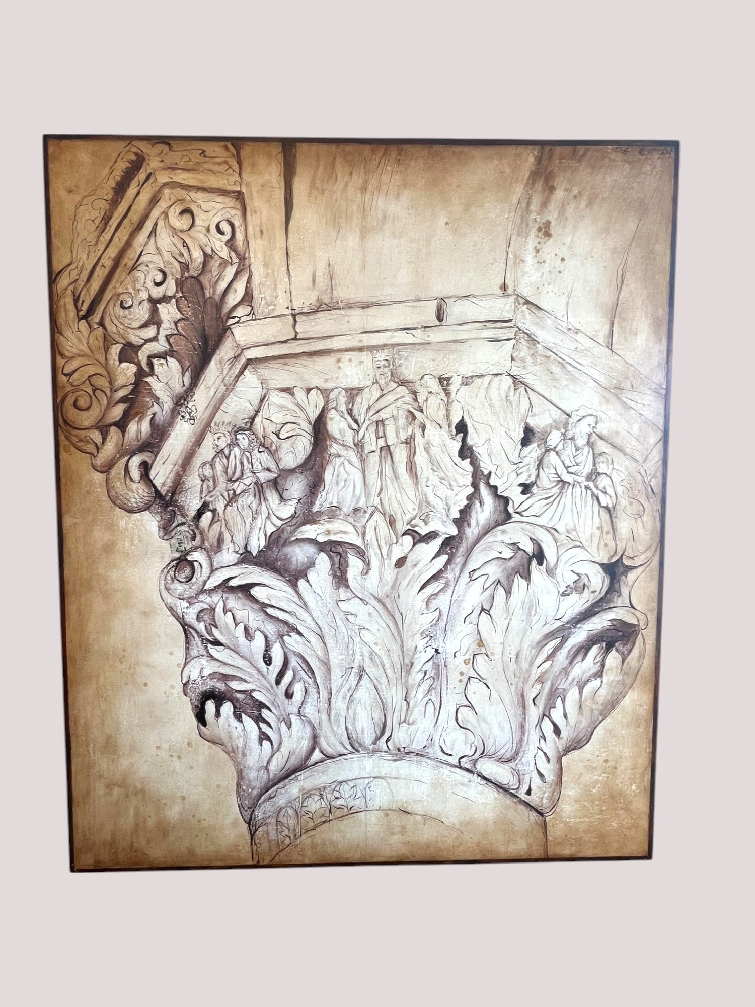 Large Wooden Art Piece