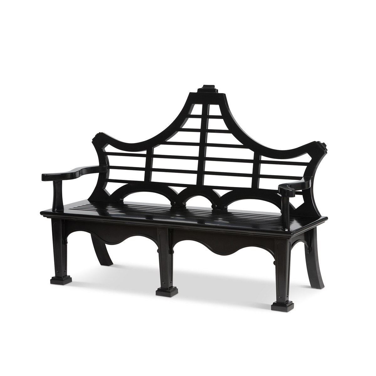 Bay Lake Garden Bench, Jet Black