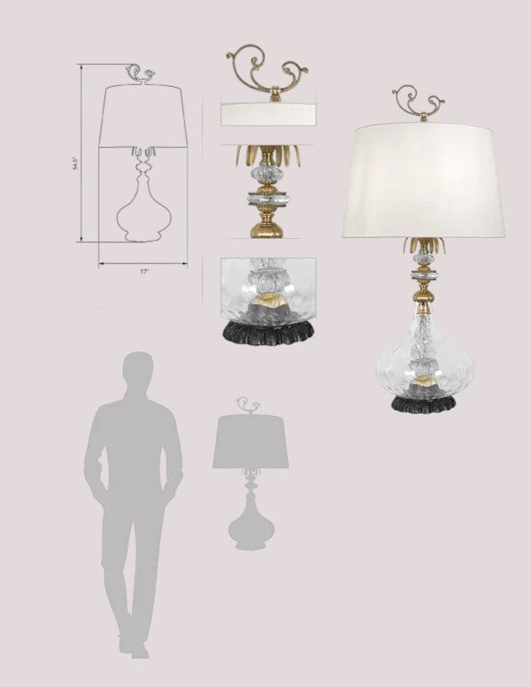 Jade Table Lamp
