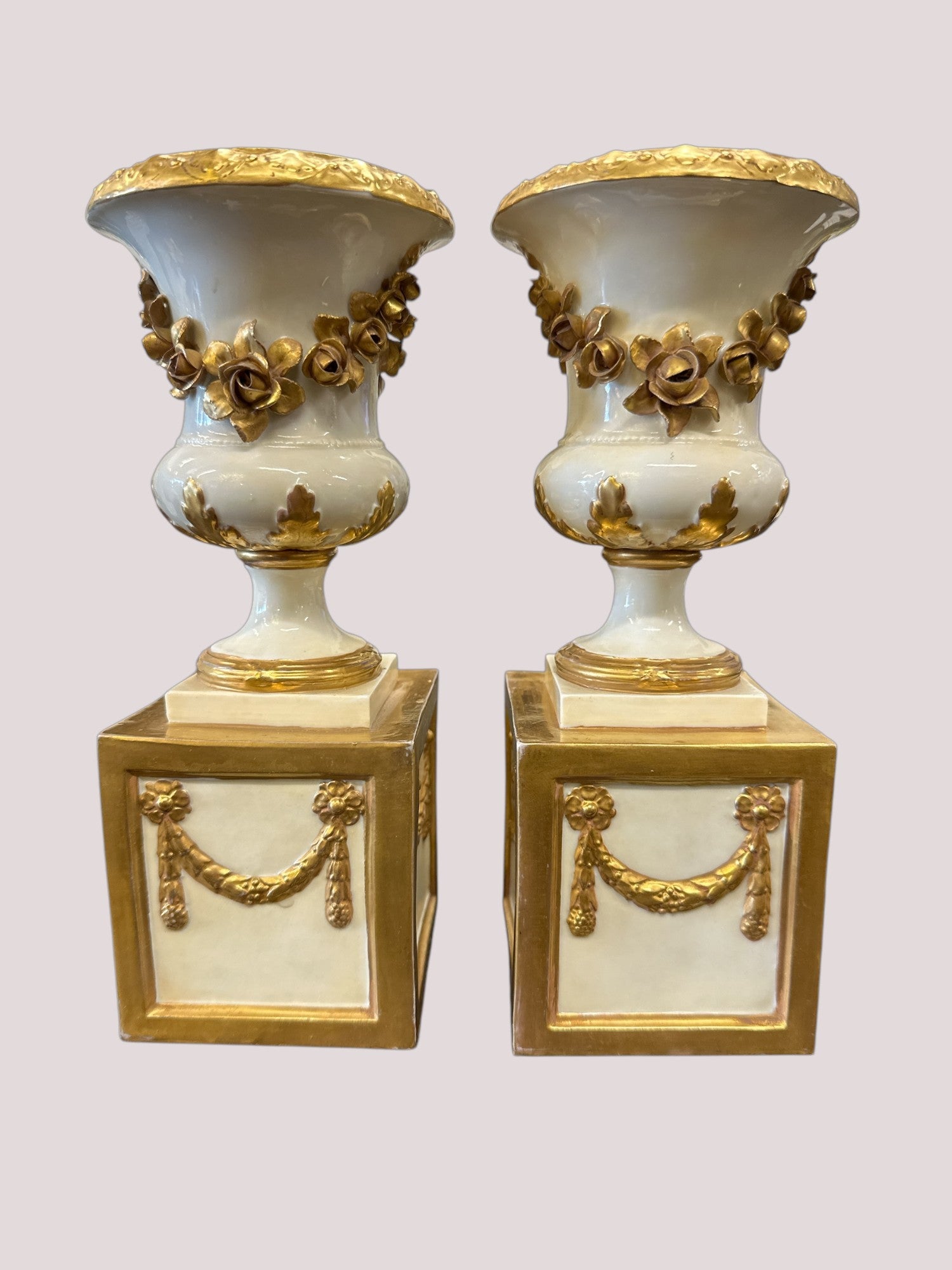Vintage Urn, Pair
