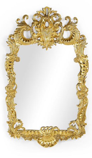 Buckingham Gilded rococo style mirror by Jonathan Charles