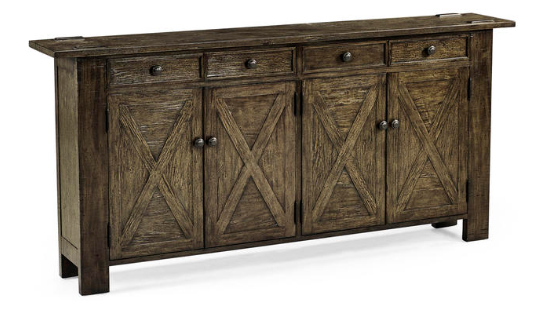 Casual Accents Dark Driftwood Narrow Credenza by Jonathan Charles