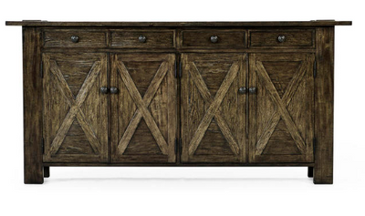 Casual Accents Dark Driftwood Narrow Credenza by Jonathan Charles