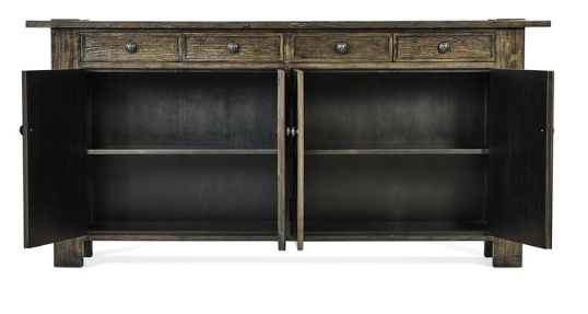 Casual Accents Dark Driftwood Narrow Credenza by Jonathan Charles