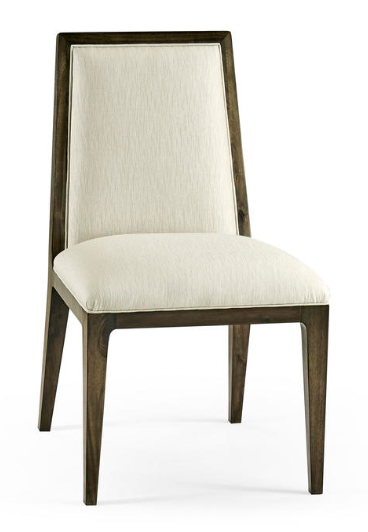 Gatsby Dark Grey Walnut Uph Dining Side Chair by Jonathan Charles