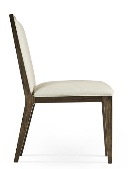 Gatsby Dark Grey Walnut Uph Dining Side Chair by Jonathan Charles
