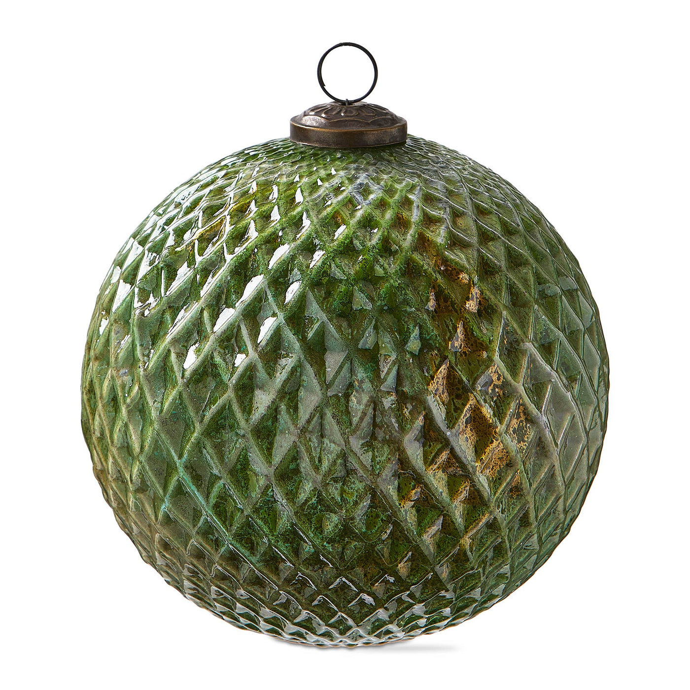 Christmas Arbor Diamond Ornament 6 In - Green