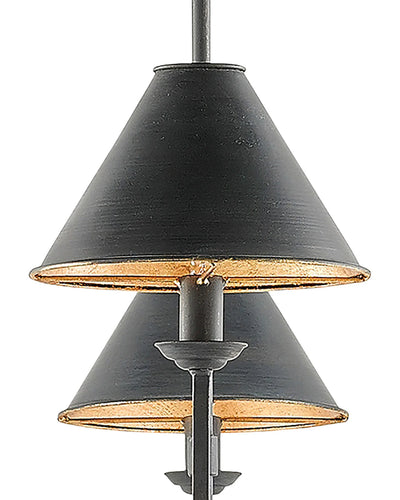 Prosperity Black Rectangular Chandelier by Currey & Co.