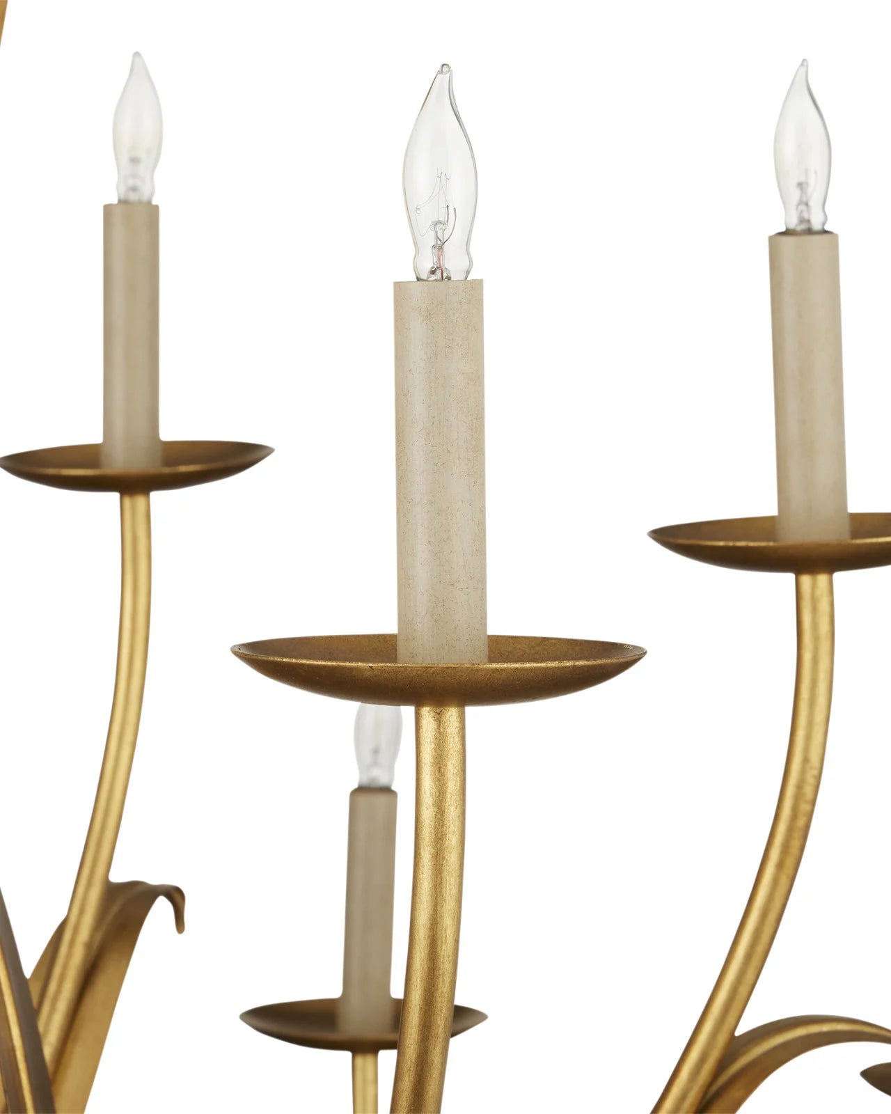 Menefee Large Gold Chandelier by Currey & Co. *