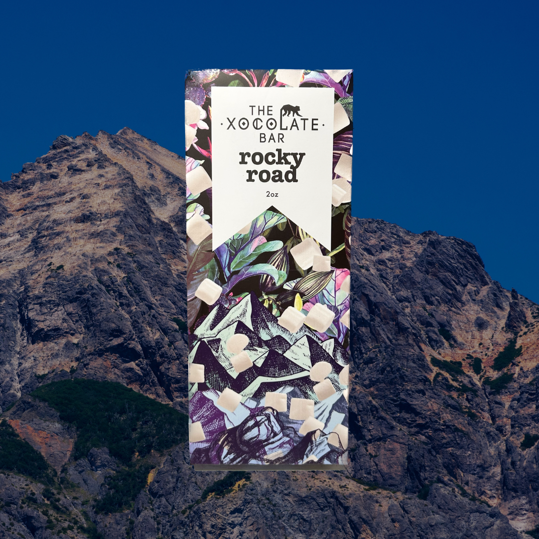 Vegan Rocky Road Bar - Organic Fair Trade Dark Chocolate