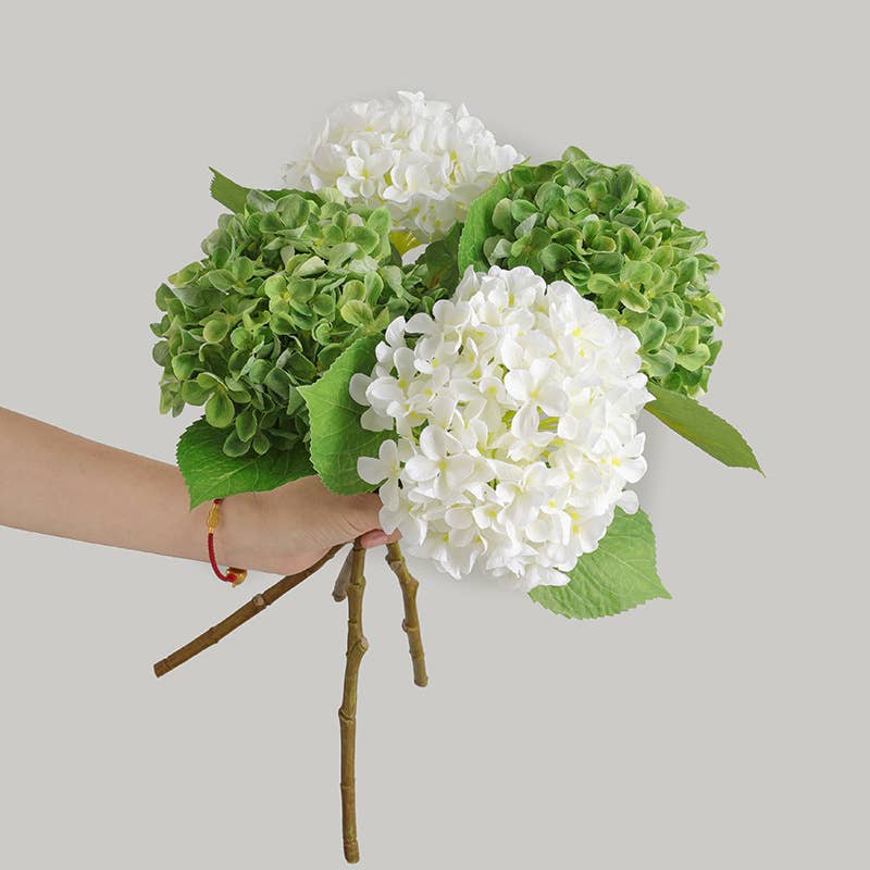 Artificial Hydrangea Blossom White