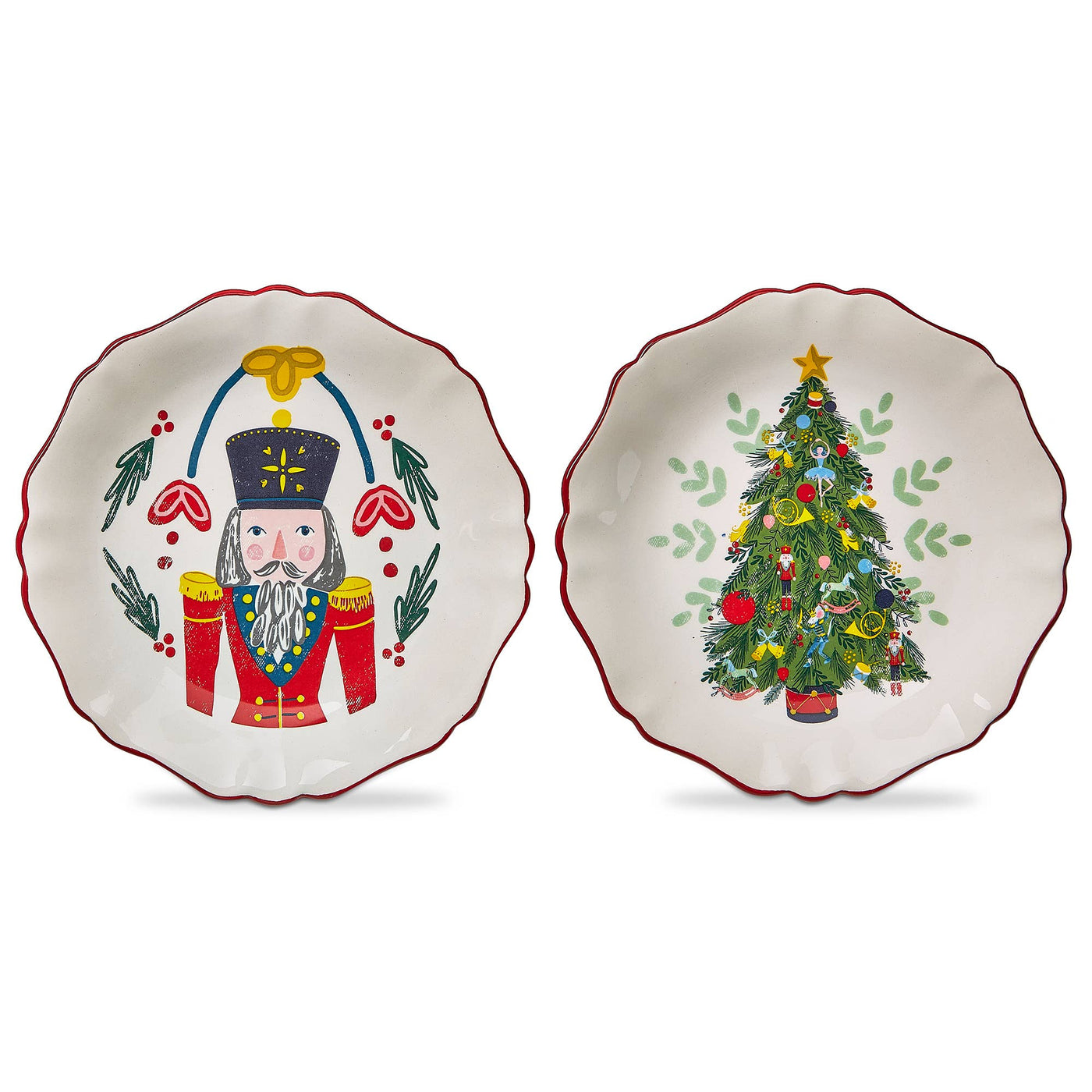 Christmas Nutcracker Appetizer Plate Assortment of 2