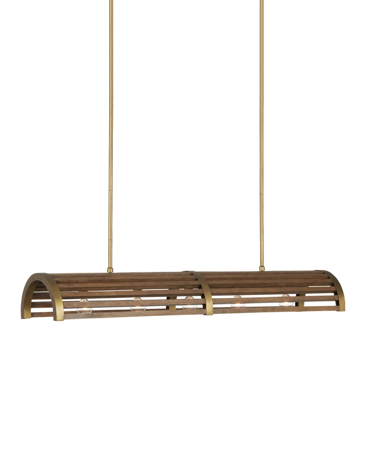 Woodbine Chestnut Rectangular Chandelier by Currey & Co. *