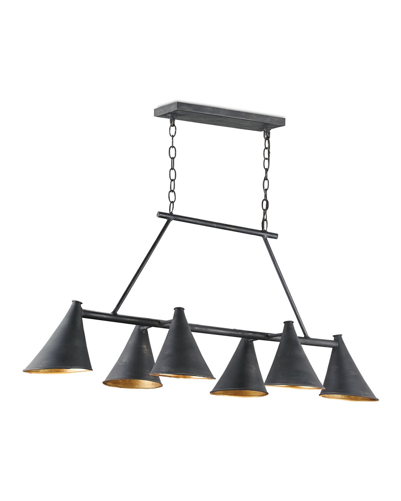 Culpepper Black Rectangular Chandelier by Currey & Co. *