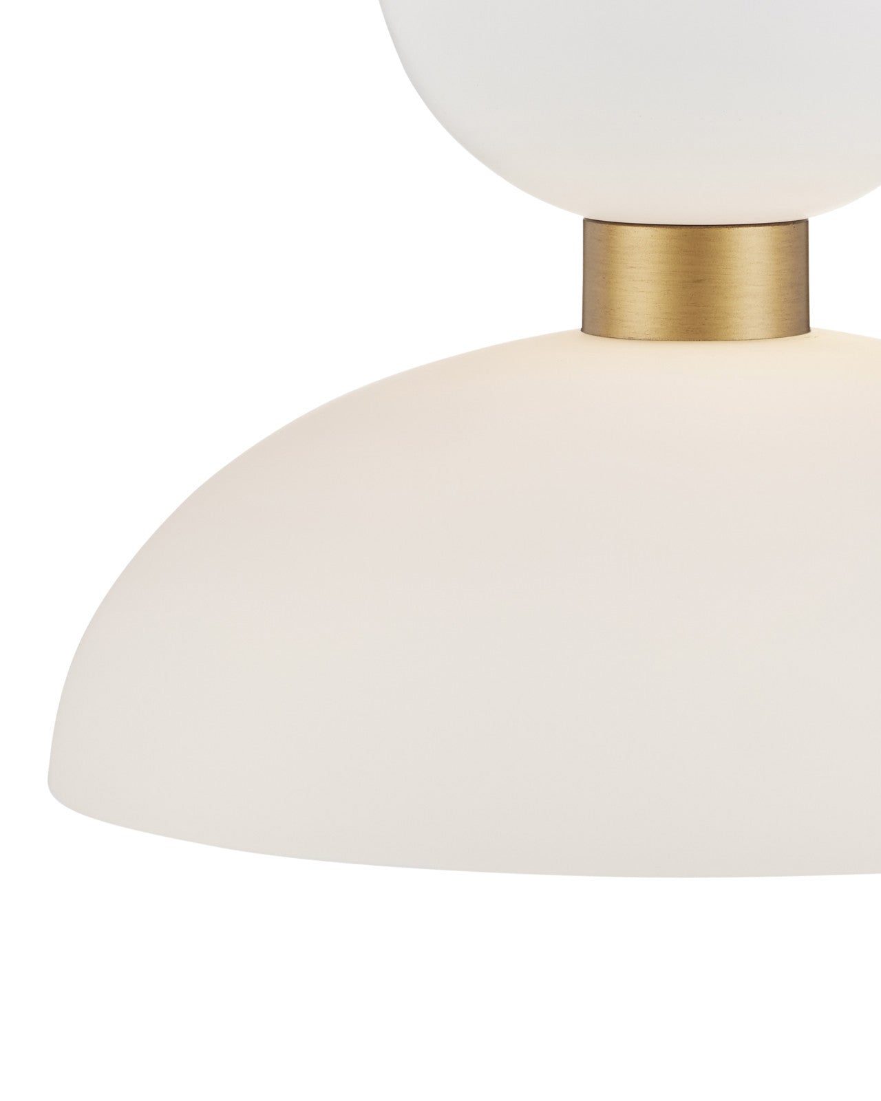Zevio White Pendant by Currey & Co. *