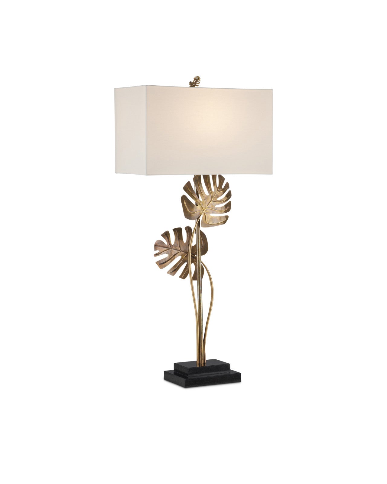 Heirloom Brass Console Table Lamp by Currey & Co.
